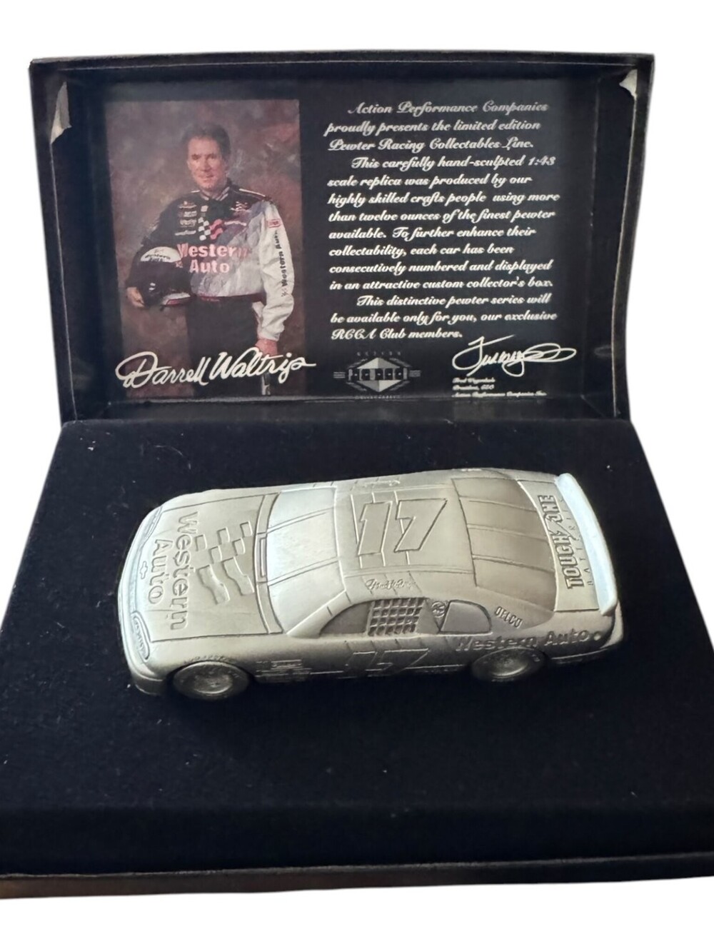 Darrell Waltrip #17 Western Auto Pewter Racing Collectable 1:43 Action #0634